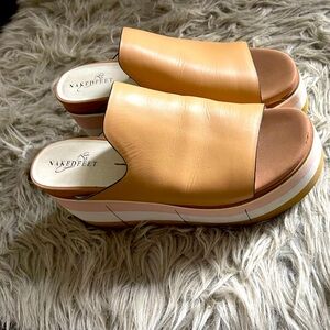 Comfortable summer platforms- only worn once